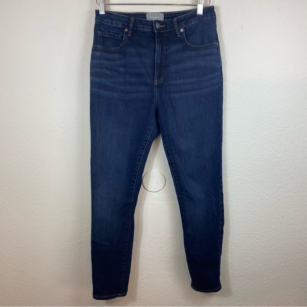 Everlane Size 30 The Curvy High Rise Skinny Jeans Dark Wash